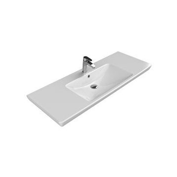 Turkuaz Seramik 125x48 cm Cerastyle Porto D Etajer Uyumlu Lavabo