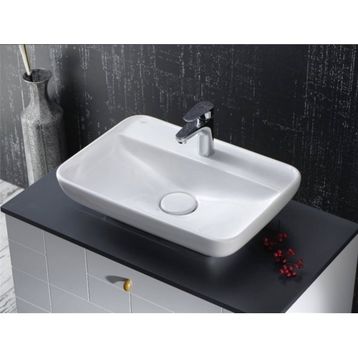 Turkuaz Seramik 60x42 cm Turkuaz Cerastyle Lal Serisi Tezgah Üstü Çanak Lavabo