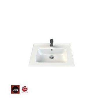 Turkuaz Seramik 60x47 cm Cerastyle Blue Etajer Uyumlu Damlalıklı Lavabo