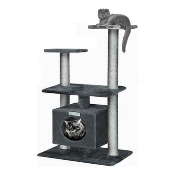 Turkuaz TR1427 Antrasit Tırmalama Kedi Evi