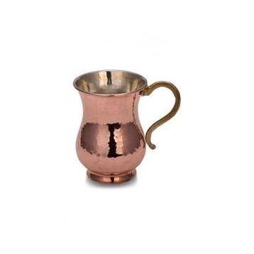 Turna Bakır TURNA0451-1 300 ml Kırmızı El Dövme Kordonsuz Maşrapa