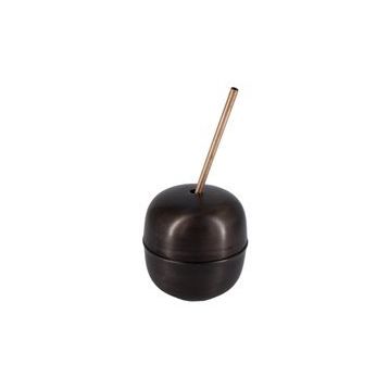 Turna Bakır TURNA0485-3 250 ml Apple Cocktail Oksit Düz Pipetli Bardak