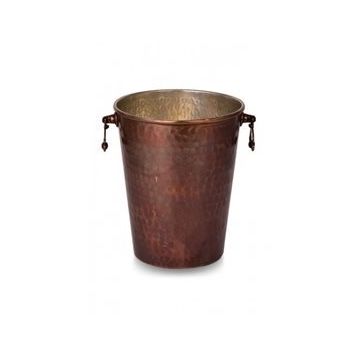 Turna Bakır TURNA2553-3 15 cm Oksit Adalı El Dövme Buz Kovası