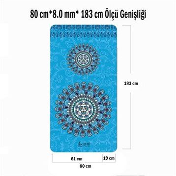 Tusi 023 Mandala Desen Yoga Matı ve Pilates Minderi