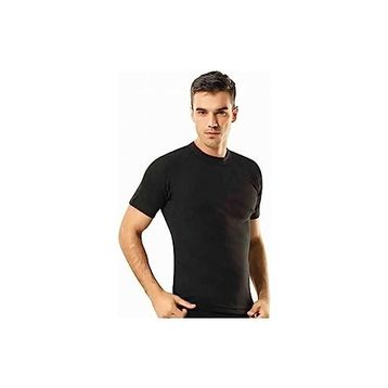 Tutku 0105 Sıfır Yaka Yarım Kol 6'lı Siyah Erkek Atlet