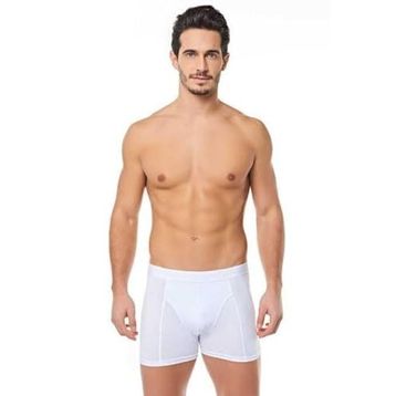 Tutku 0114 6'lı Paket Likralı Beyaz M Erkek Boxer
