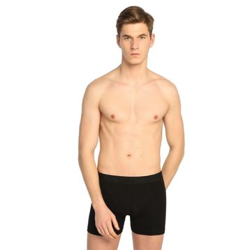 Tutku 0114 Elastan 3'lü Siyah Erkek Boxer