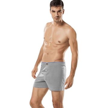 Tutku 0117 Penye Düz 6'lı Gri Erkek Boxer