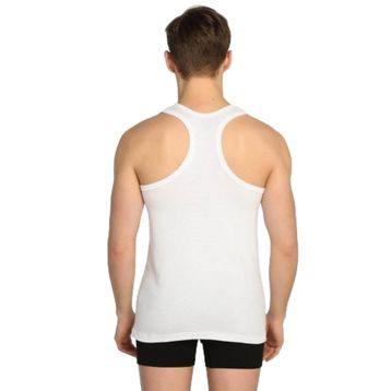 Tutku 0118 Askılı Beyaz Erkek Spor Atlet