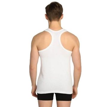 Tutku 0118 Askılı Beyaz Erkek Spor Atlet