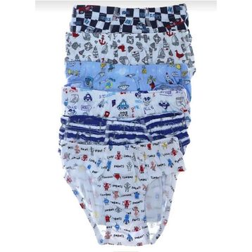 Tutku 0255 Desenli Çok Renkli 6 Adet Erkek Çocuk Slip Külot