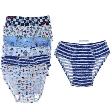 Tutku 0255 Erkek Çocuk 12 Adet Elastan Slip Külot