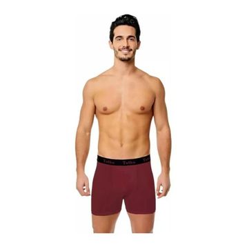 Tutku 0400 Elastan 6'li Paket Bordo Spor Erkek Boxer