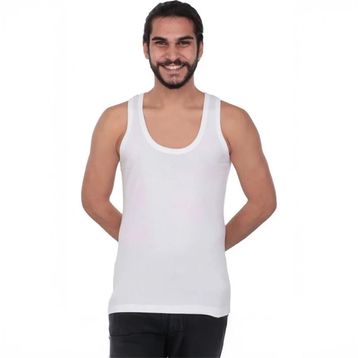 Tutku 101 Beyaz 6'lı Erkek Penye Atlet