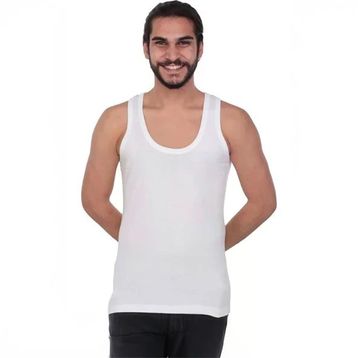 Tutku 101 Beyaz 6'lı Erkek Penye Atlet