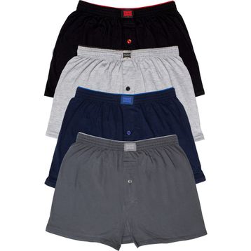 Tutku 6 Adet Erkek Düz Penye Boxer