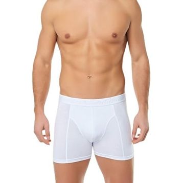 Tutku Beyaz Renk Likralı Boxer
