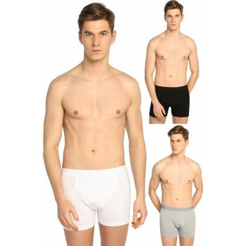 Tutku ELF568T0114CCM3 Karışık Renk 3 lü Paket likralı Erkek Boxer