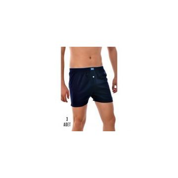 Tutku ELF568T0117CCM Lacivert Penye Düğmeli Erkek Boxer