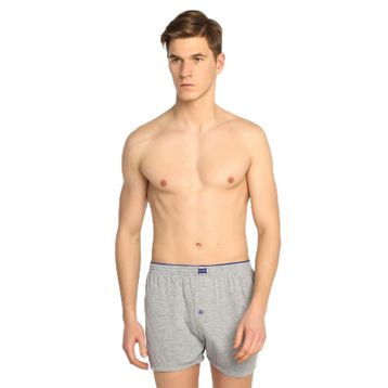 Tutku ELF568T0117CCM3 Gri 3 lü Paket Penye Düğmeli Erkek Boxer