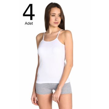 Tutku ELF568T0135CCM4 Beyaz Kadın Atlet