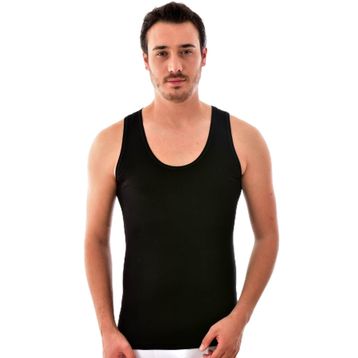 Tutku Elit 1201 3'lü Siyah Modal Elastan Erkek Atlet