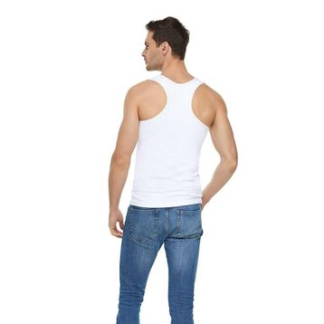 Tutku Elit 1304 Elastan Spor Beyaz Erkek Atlet