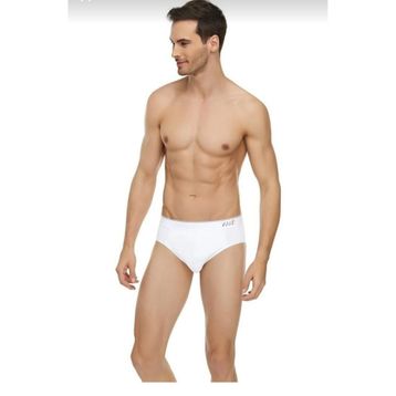 Tutku Elit 1351 Elestan İnce Bel Kemerli Beyaz Erkek Slip