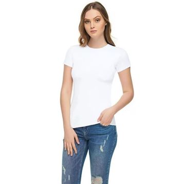 Tutku Elit 2202 Elastan 6 Adet Beyaz Yarım Kol Kadın Body