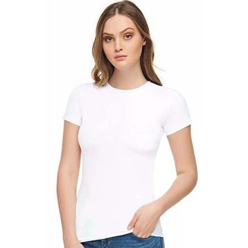 Tutku Elit 2202 Elastan Beyaz Yarım Kol Kadın Body