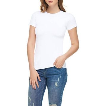 Tutku Elit 2202 Elastan Yarım Kol 3 Adet Beyaz Kadın Body