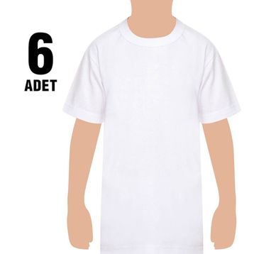 Tutku Penye Sıfır Yaka 6'lı Erkek Atlet