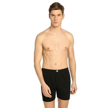 Tutku Ribana Siyah Renk Paçalı Boxer