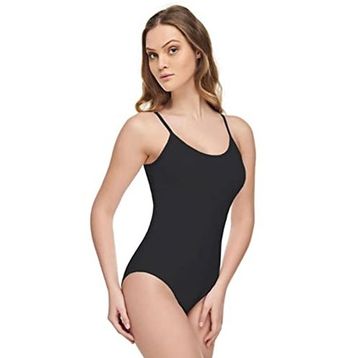 Tutku Siyah Elit Modal İp Askılı Çıtçıtlı Kadın Body Atlet