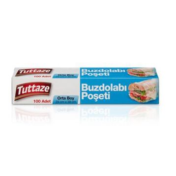 Tuttaze 100'lu Orta Boylu Buzdolabı Poşeti