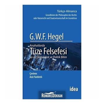 TÜZE FELSEFESI PHILOSOPHIE DES RECHTS - GEORG HEGEL