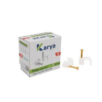 TveT 3 Numara 9,50 x 7 mm 100 Adet Çelik Çivili Kroşe