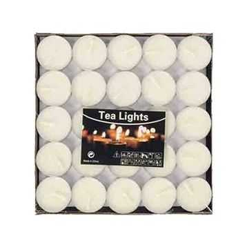 Tvshopmarket Tealight 25'li Beyaz Mum