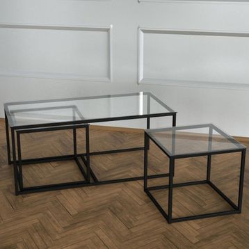 Twins Statik Siyah Ayak Sehpa