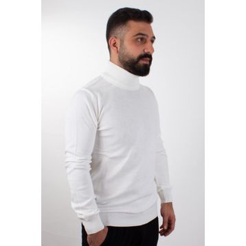 Twister 3623 Ekru Balıkçı Yaka Erkek Kazak