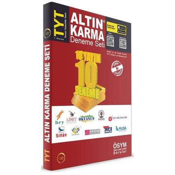 TYT 10 Farklı Yayın 10 Farklı Deneme Altın - Karma Yayınları