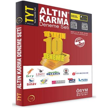TYT 10 Farklı Yayın 10 Farklı Deneme Altın Karma