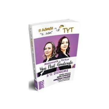 TYT 3 Adımda Matematik-Türkçe 5'li Deneme ''3.Adım''-Benim Hocam Yayınları