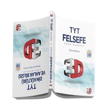 TYT 3D Felsefe ve Din Kültürü ve Ahlak Bilgisi Soru Bankası 3D Yayınları