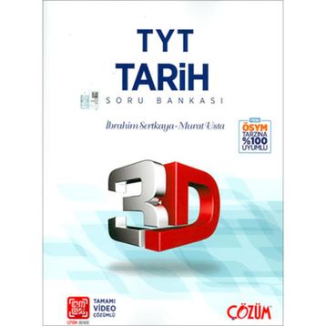 TYT 3d Tarih Tamamı Video Çözümlü Soru Bankası Çözüm Yayınları