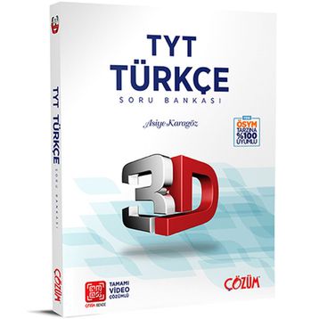 TYT 3D Türkçe Tamamı Video Çözümlü Soru Bankası Çözüm Yayınları