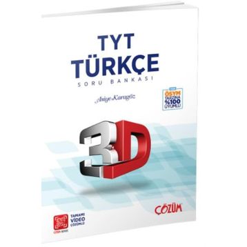 TYT 3D Türkçe Tamamı Video Çözümlü Soru Bankası Çözüm Yayınları