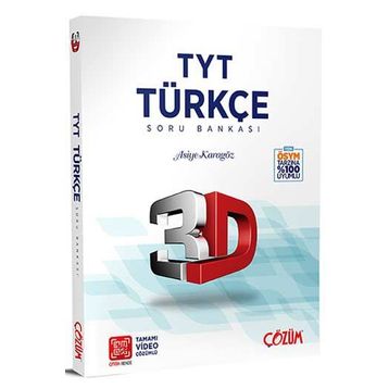 TYT 3D Türkçe Tamamı Video Çözümlü Soru Bankası Çözüm Yayınları