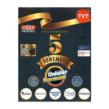 TYT 5 Deneme - Ünlüler Yayınları