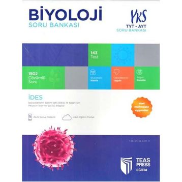 TYT AYT Biyoloji İdes Soru Bankası-Teas Press Yayınları